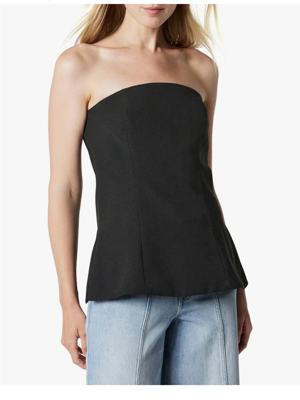 The Drop womens Stowe Woven Strapless Tunic